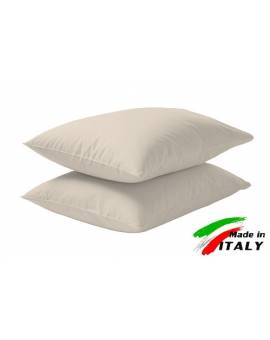 Coppia Federe Guanciale Federe Standard Made In Italy Puro Cotone Pann