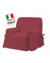 Copridivano lacci Made in Italy copritutto sagomato con laccetti per divano