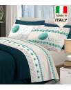 Lenzuola prodotto in Italia con stampa gomitolo lana manifattura italiana