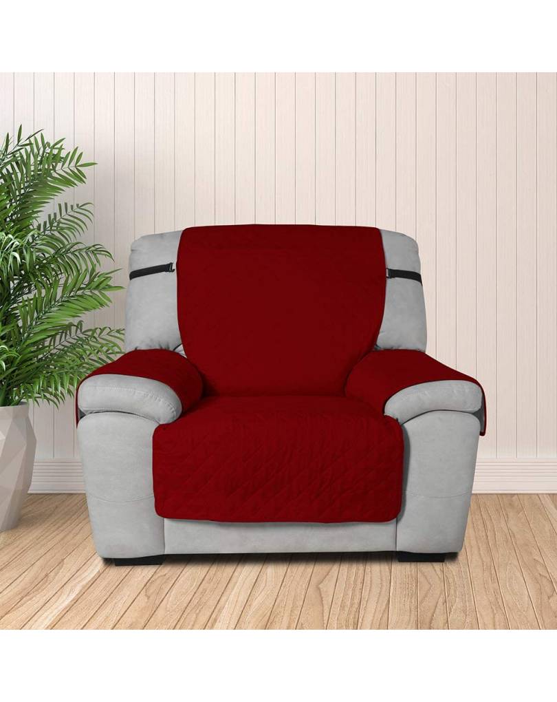 Copripoltrona relax elasticizzato universale per poltrona reclinabile rosso