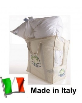 Piumino oca Bianco Invernale 4 stagioni letto SINGOLO DAUNEX Made Italy dal Trentino