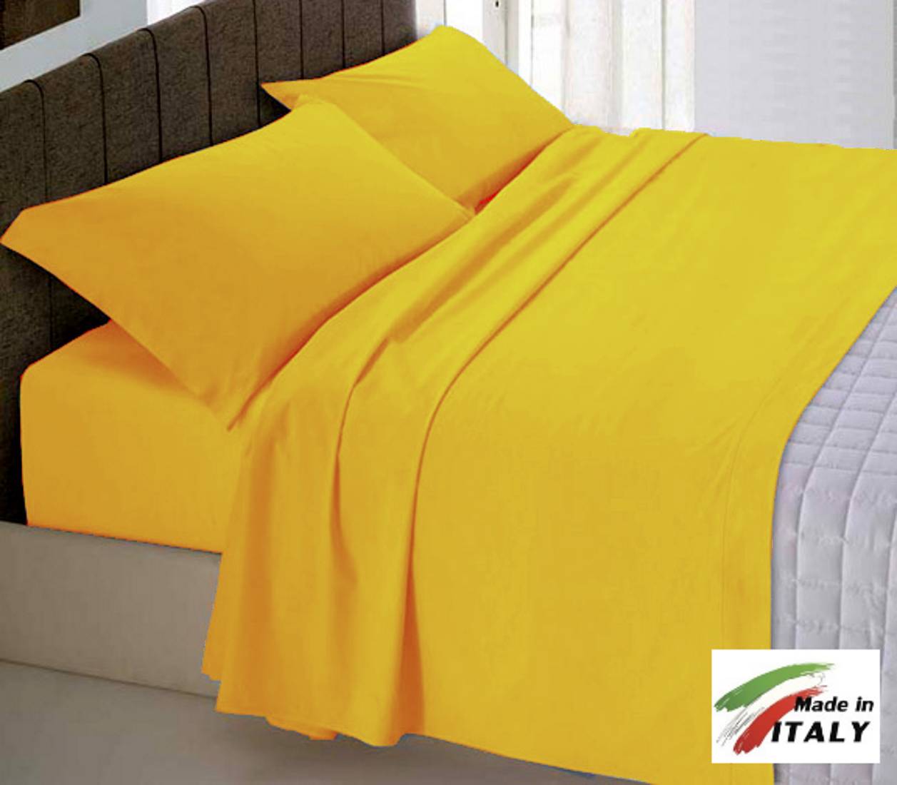 Federe Sacco Copripiumino Biancheriastore Copripiumino 100% Cotone COPRIPIUMONE |Disegno Matite Colorate Arancione Made in Italy 1 Piazza 