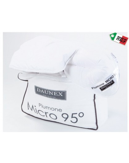 Piumino Daunex Microfibra lavabile 95 gradi Piumone Bianco piazza e mezza